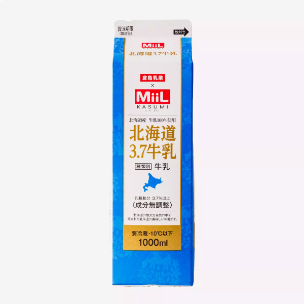 MiiL北海道3.7牛乳 1000ml