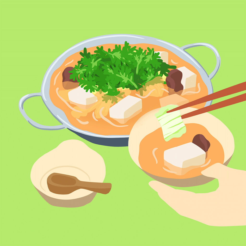 With Soup Or Dipping Sauce Hot Pot Dishes With A Wide Variety Of 