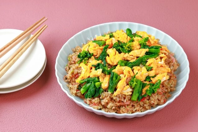 桜エビと菜の花の炊き込みご飯のレシピ